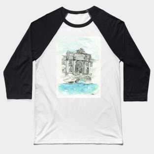 Fontana di Trevi - Rome Baseball T-Shirt